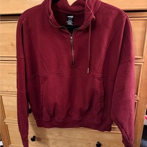 Avia Maroon Half-Zip Pullover Hoodie